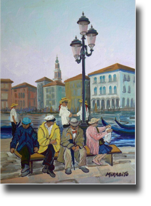 Relaxing in San marco
Venice, Italy   12 x 16